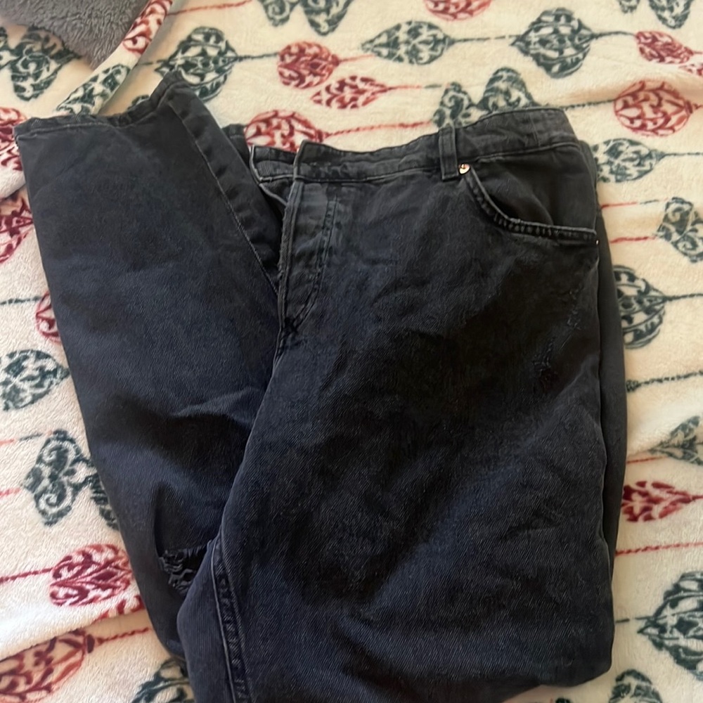 Baggy jeans, 1 time use, black, size 13 juniors